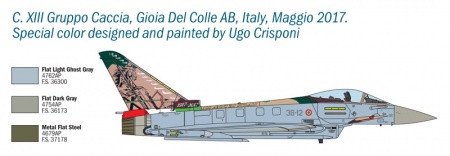 1406ИТ САМОЛЕТ EF-2000 100th Anniv.GRUPPI CACCIA Italeri