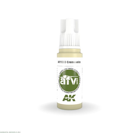 AK11333 Краска акриловая 3Gen Cremeweiss
