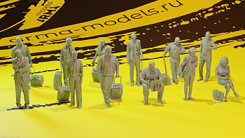 AM14443 Набор фигурок Neo «Пассажиры и пилоты» 12  шт AM14443 Набор фигурок Neo «Пассажиры и пилоты» 12  шт