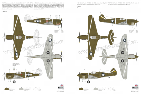 SH72149 P-40F Warhawk Guadalcanal Hawks Special Hobby