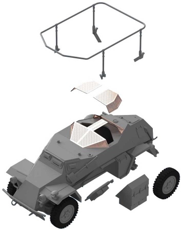 48194 Sd.Kfz.261, Германский бронеавтомобиль радиосвязи ІІ МВ ICM