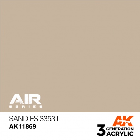 AK11869 Краска акриловая 3Gen Sand FS 33531