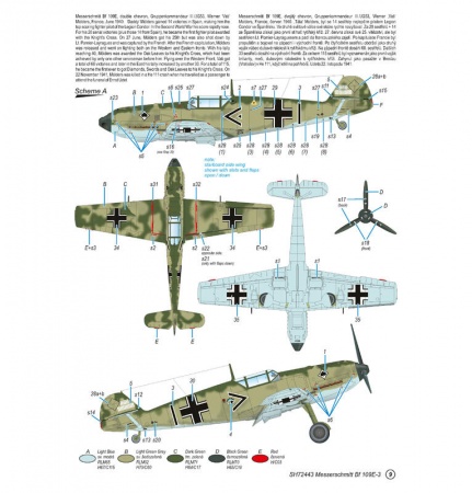 SH72443 Messerschmitt Bf 109E-3 Special Hobby