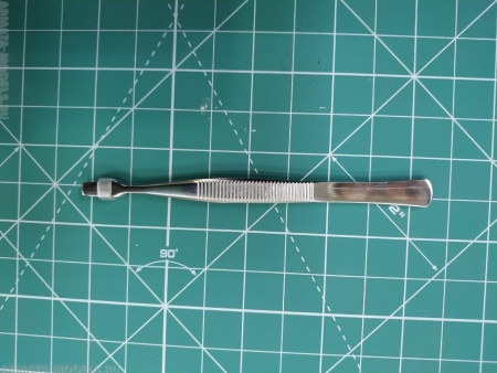 SN537TW Прямой пинцет с плоскими кончиками, 11 см