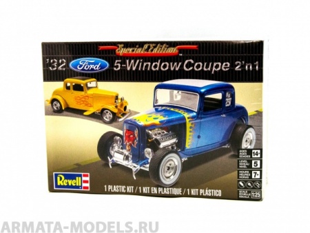 14228RE Автомобиль 32 Ford 5 Window Coupe Revell