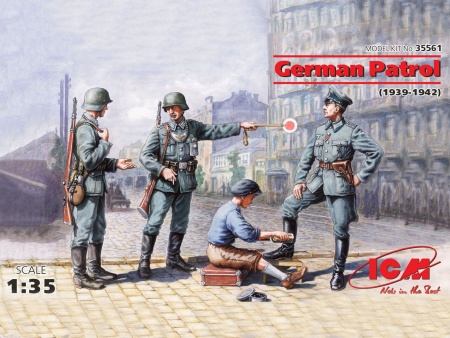 Набор фигурок 35561 Фигуры Германский патруль (1939-1942 г.) ICM Набор фигурок 35561 Фигуры Германский патруль (1939-1942 г.) ICM