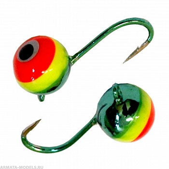 Мормышка вольф Шар с ушком 3мм 0,30гр GR краш по гальв (MW-2830-1GR) Helios( цена указана за упаковку, в количестве 10шт.)