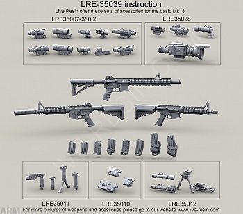LRE35039 Винтовка Морских котиков США Mk.18 (CQBR),,Винтовка Морских котиков США Mk.18 (CQBR),, LRE35039 Винтовка Морских котиков США Mk.18 (CQBR),,Винтовка Морских котиков США Mk.18 (CQBR),,