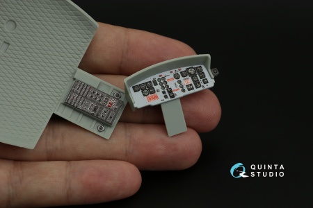 QD35049 3D Декаль интерьера кабины UH-1C (Academy)