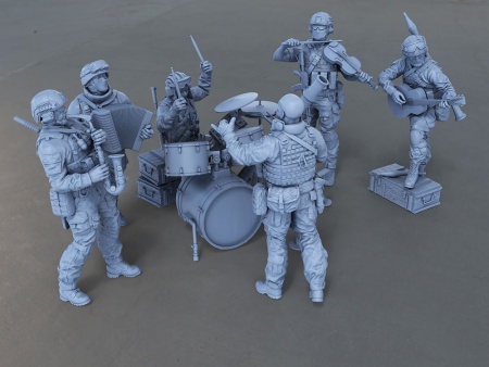 6014 набор фигурок Музыканты СВ Модель