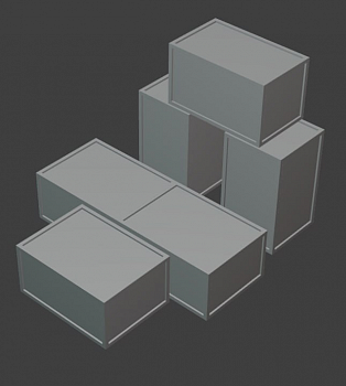 HE-144016 Миниатюра комплект ящиков #5 HE-144016 Миниатюра комплект ящиков #5