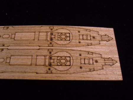 AW20059 Деревянная палуба для Imperial Chinese Navy 'Tsi Yuen'