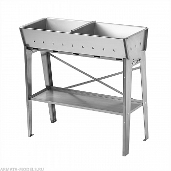 Мангал стационарный Гефест 3мм 895х370х850 (T-MS-07G) Тонар Мангал стационарный Гефест 3мм 895х370х850 (T-MS-07G) Тонар