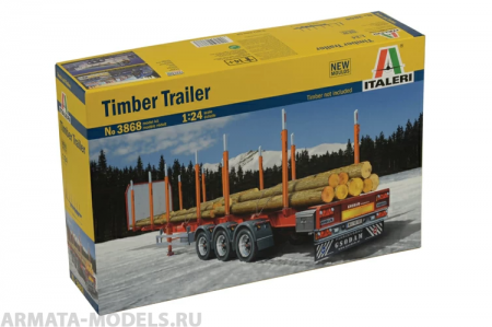 3868ИТ Трейлер с бревнами Italeri