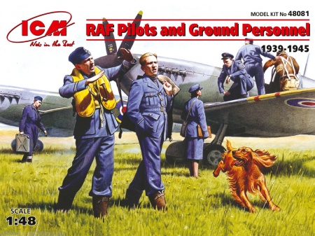 Набор фигурок 48081 Фигуры Пилоты и техники ВВС Великобритании (1939-1945) ICM Набор фигурок 48081 Фигуры Пилоты и техники ВВС Великобритании (1939-1945) ICM