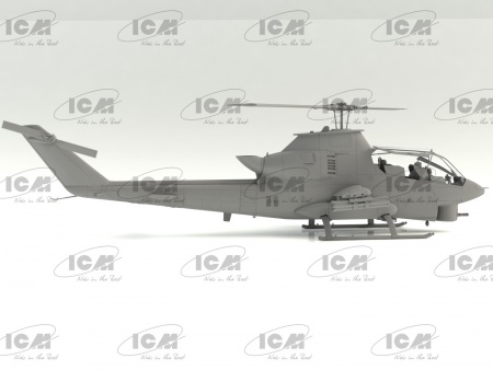 32062 AH-1G Cobra с американскими вертолетчиками (война во Вьетнаме) ICM
