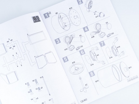 8002AVD Сборная модель Виброкаток СД-802 AVD Models