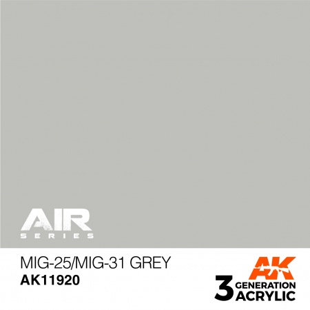 AK11920 Краска акриловая 3Gen MiG-25/MiG-31 Grey