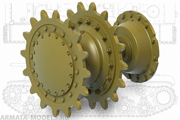 35239MIN КВ-1,КВ-2 Ведущие звезды  ( раннего типа) + бронировка бортовой передачи