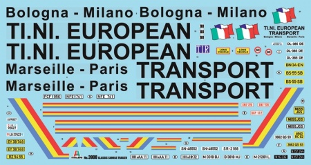 3908ИТ  Классический брезентовый трейлер Italeri