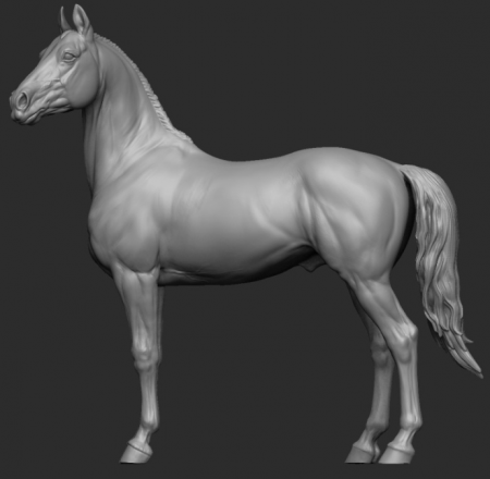 CHM-54193. Животные: Лошадь №13(54). 54 мм. Материал - смола. Chronos Miniatures
