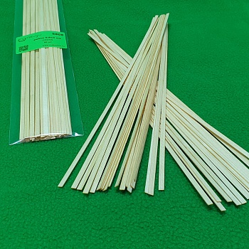 5808 рейки 0,6х4 мм - длина 300 мм - 50 шт - сосна