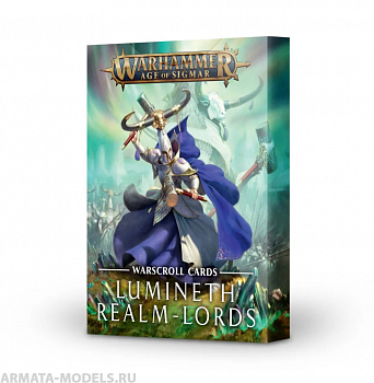 87-03GW Карты Боевые Свитки: Люминеты, Повелители Владений (Warscroll Cards: Lumineth Realm-lords (Eng)) 87-03GW Карты Боевые Свитки: Люминеты, Повелители Владений (Warscroll Cards: Lumineth Realm-lords (Eng))