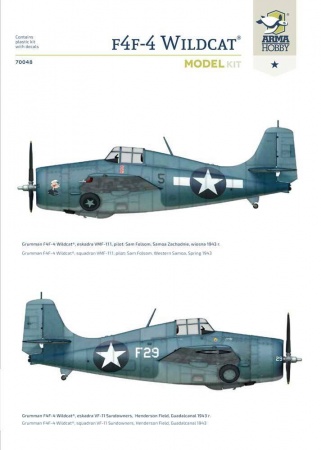 AH70048 F4F-4 Wildcat Arma Hobby