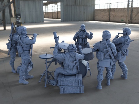 6014 набор фигурок Музыканты СВ Модель