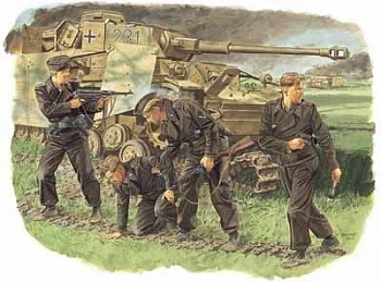 6129Д Солдаты Panzer Crew Kursk 1943