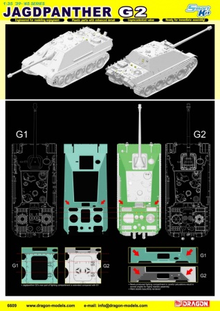 6609Д Немецкий истребитель танков Jagdpanther Ausf.G2 Dragon