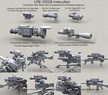 LRE35028 Набор прицелов армии США 3 LRE35028 Набор прицелов армии США 3