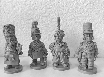 BIK-50.15. Наполеоновские войны №3. В комплекте 4 фигуры. Материал - смола.