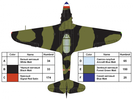 48014 Истребитель Як-9 Марселя Лефевра ARK model