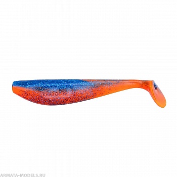Виброхвост Zander 4"/10,2см Star Blue & Orange 5шт. (HS-36-044) Helios