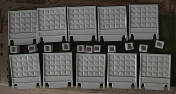 ZBD35002 бетонный забор по- 2м