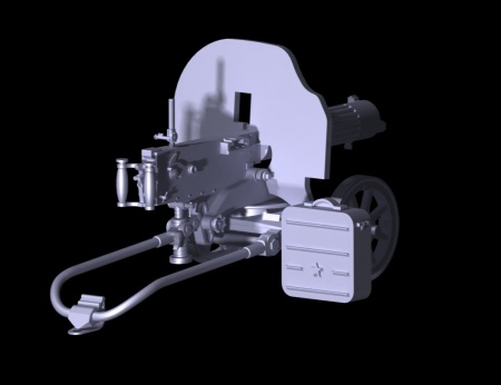 35675 Российский пулемёт Максим (1910/30г) ICM