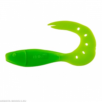 Твистер несъедоб. Kasandra 4''29/10,9см Lime 100шт. (HS-34-008-N) Helios( цена указана за упаковку, в количестве 100шт.)