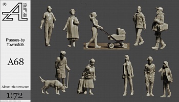 A68 Городские жители.Прохожие1:72