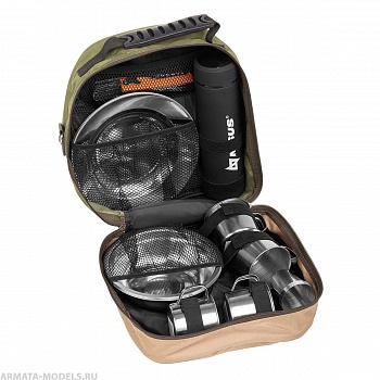 Набор для пикника на 4 персоны с термосом (HS-4-11) Helios