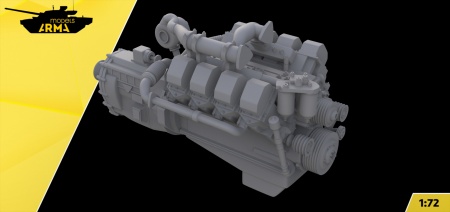 AM72458 Двигатель ЯМЗ Arma Models