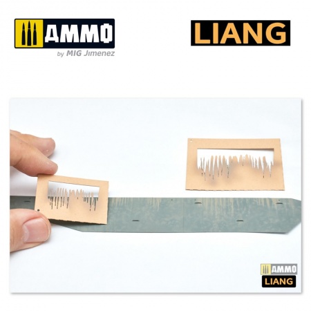 LIANG-0002 Набор трафаретов Streaking & Wet Effects Airbrush Stencils