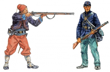 6012ИТ Солдатики Union Infantry (American Civil War) Italeri