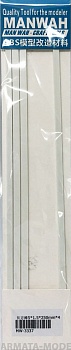 MW-3337 Модельный пруток прямоугольного сечения(ABS-пластик)  4*2*250mm 4шт MW-3337 Модельный пруток прямоугольного сечения(ABS-пластик)  4*2*250mm 4шт