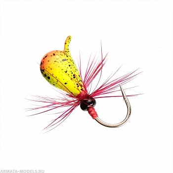 Мормышка вольф Капля с ушком краш муха 4мм 1.10гр 48 (MW-1140F-48) Helios( цена указана за упаковку, в количестве 10шт.)