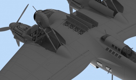 48261 Германский бомбардировщик He-111 H-3 ICM