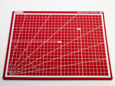 100111RK Коврик для резки стандарт красный А4, 3 слоя