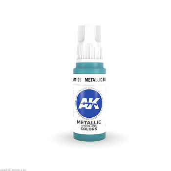 AK11199 Краска акриловая Metallic Blue 17ml