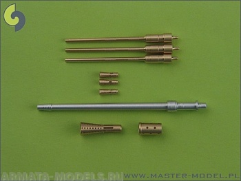 SM-35-003 Стволы для вооружения Schnellboot Typ S-100 - Flak M42 3,7см (1шт) и Flak 38 20мм (3шт) SM-35-003 Стволы для вооружения Schnellboot Typ S-100 - Flak M42 3,7см (1шт) и Flak 38 20мм (3шт)