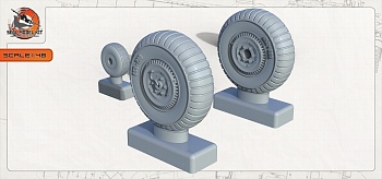 smk48042 Высокодетализированные колеса для Як-9/ЛаГГ-3